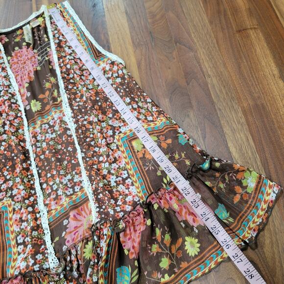 Eyeshadow Boho Flowy Hippie Festival Vest Size Small - Picture 10 of 10